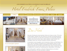 Tablet Screenshot of hotel-friedrich-franz-palais.de